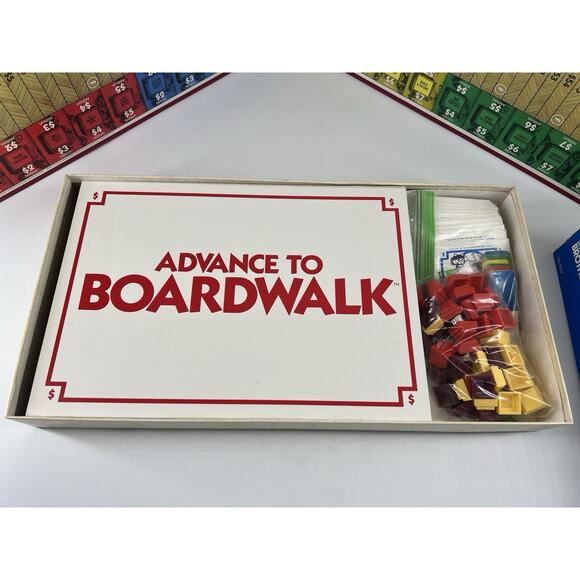 "Advance To Boardwalk" Board Game Parker Brothers 1985 Vintage 100% Complete - Picture 6 of 16